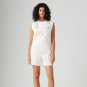 White Levi's Shortalls